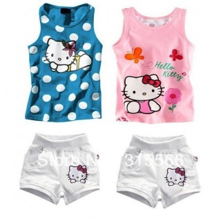 Шорты и футболка для девочки  Hello Kitty